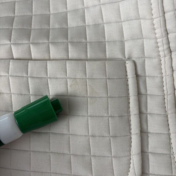 Harve Benard Lightweight Quilted Button Up Jacket Long Sleeve Ivory Small? - Picture 6 of 6